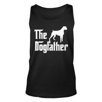 The Dogfather Boxer Dog Lover Gif For Men Dad Tank Top | Mazezy