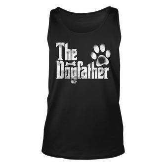 The Dogfather Dog Dad Father's Day Tank Top | Mazezy