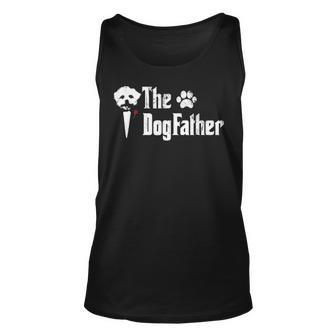 The Dogfather Maltese Dog Dad T Father's Day Tank Top | Mazezy