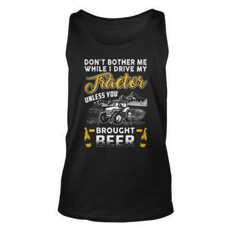 Don't Bother Me While I'm Driving Tractor Tank Top | Mazezy
