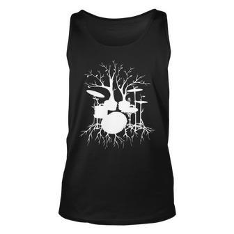 Drum Set Tree For Drummer Musician Live The Beat Tank Top | Mazezy