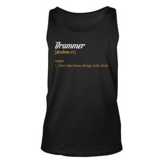 Drummer Definition Love Drums Musician Band Tank Top | Mazezy