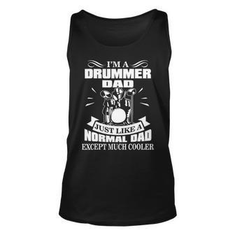 Drummer Drummer Dad Drummer Father Tank Top | Mazezy