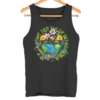 Earthday Pflanze Diese Rette Die Bienen Tank Top - Geschenkecke