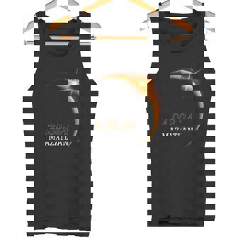 Eclipse Solar Total 2024 Mazatlan Primavera Totalidad 40824 Manga Larga Camiseta sin mangas - Regaloses