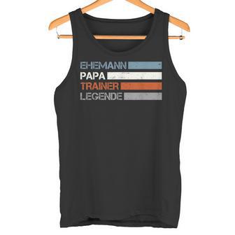 Ehemann Papa Witze Bester Trainer Breitensport Sporttrainer Tank Top - Geschenkecke