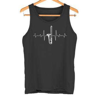 Ekg Herzschlag Trombone Tank Top - Seseable