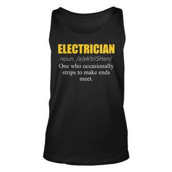 Electrician Definition Electrician Tank Top | Mazezy