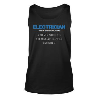 Electrician Electrician Definition Tank Top | Mazezy