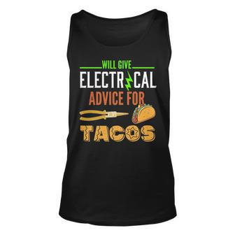Electrician Taco Lover Quote Electrician Tank Top | Mazezy