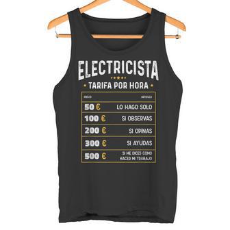 Electricista Tarifa Por Hora De Electricista Gracioso Camiseta sin mangas - Regaloses