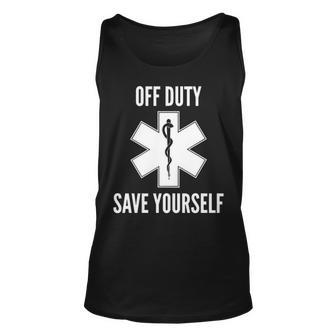 Em Ems Save Yourself Star Of Life Paramedic Tank Top | Mazezy