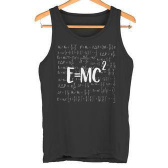 EMc 2 Energy Mass Equation Einstein Dark Tank Top - Geschenkecke