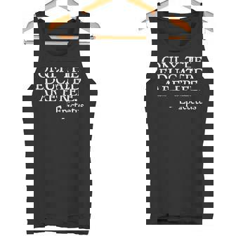 Epictetus Cita Sobre Educación Y Libertad Estoicismo Estoico Camiseta sin mangas - Regaloses