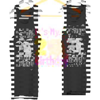 Es Mi Cumpleaños Chica Cerdo 2 Años De Edad Niñas Cerdo Camiseta sin mangas - Regaloses