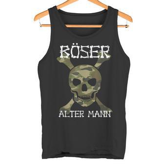 Evil Old Man Skull Camouflage Tank Top - Geschenkecke