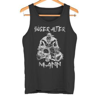 Evil Old Maniking Skull Dad Grandpa Skull Tank Top - Geschenkecke