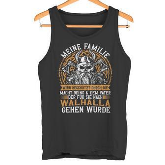 My Family Wird Schützt Father Walhallaiking S Tank Top - Geschenkecke