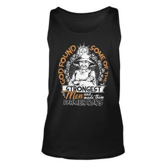 Farmer Dads Are The Strongest Men Tank Top | Mazezy