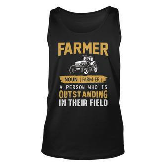 Farmer Define T Farmer Is Outstanding In Their Field Tank Top | Mazezy