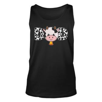 Father Cow Dad Farming Birthday Matching Tank Top | Mazezy