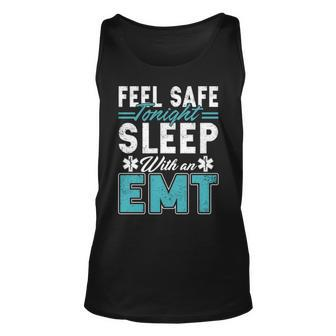 Feel Safe Tonight Sleep With An Emt Tank Top | Mazezy