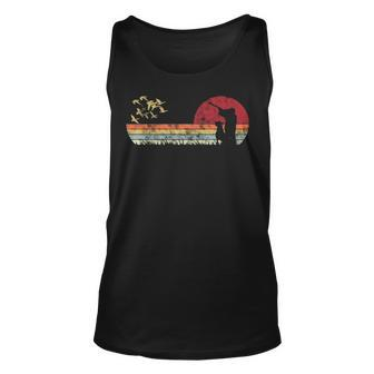 Flying Duck Hunting With Dog Retro Style Tank Top | Mazezy