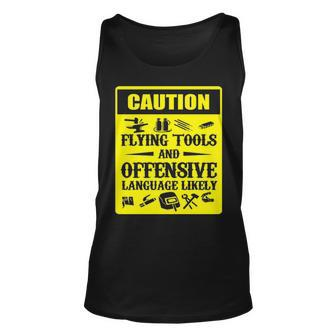 Flying Tools & Offensive Language Welder Tank Top | Mazezy