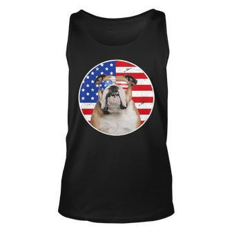 Fourth Of July Dog American Flag July 4Th Bulldog Lover Tank Top | Mazezy