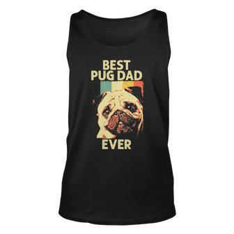 Best Pug Dad Ever Art For Pug Dog Pet Lover Men Daddy Tank Top | Mazezy
