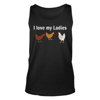 Chicken T Chicken Farmers I Love My Ladies Tank Top | Mazezy