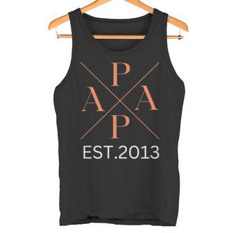 Dad Est 2013 Papa Seit 2013 Papa 2013 Tank Top - Geschenkecke