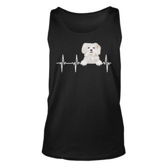 Dog Heartbeat For Maltese Lovers Tank Top | Mazezy