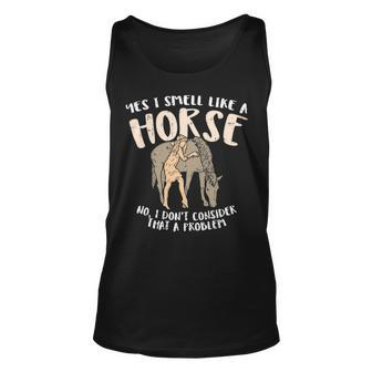 Equestrian I Smell Like Horse Girl Tank Top | Mazezy