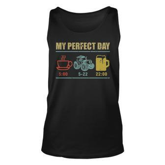 Farmer Perfect Day Tractor Agriculture Tank Top | Mazezy