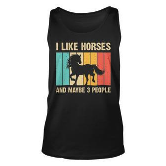 Horse Art Horse Lover Men Women Boys Girls Introvert Tank Top | Mazezy