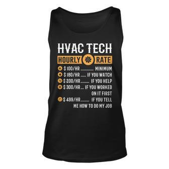 Hvac Tech Hvac Tech Hourly Rate Tank Top | Mazezy