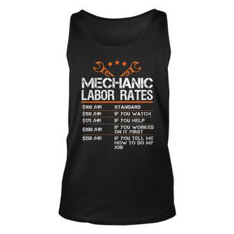 Mechanic Hourly Rate Gif Labor Rates Tank Top | Mazezy DE