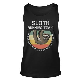 Quote's Sloth Running Team Tank Top | Mazezy AU