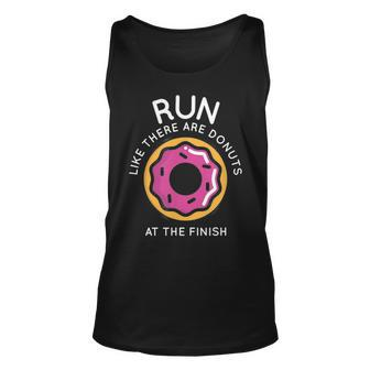 Running Donuts Marathon Mens Motivation Tank Top | Mazezy