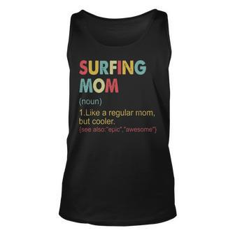 Surfing Mom Definition Vintage Surfing Mom Tank Top | Mazezy