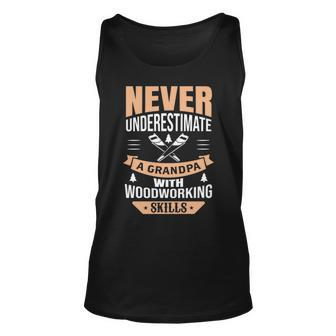 Woodworking Lover Grandpa Tank Top | Mazezy