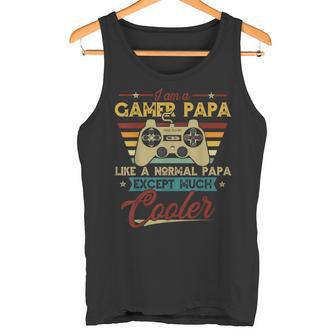 Gamer Papa Wie Ein Normapa Außeriel Coolerideo Players S Tank Top - Geschenkecke