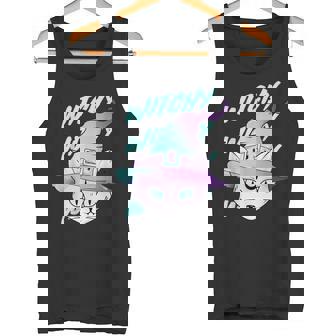 Gato Bruja Gótico Pastel Kawaii Gradiente Estético Pastel Camiseta sin mangas - Regaloses