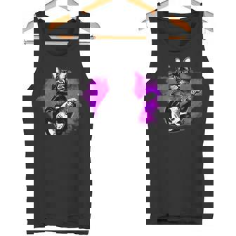 Gato Con Guitarra Divertido Regalo Para Músicos Guitarristas Camiseta sin mangas - Regaloses