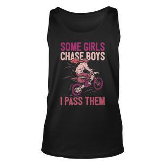 Some Girls Chase Boys Dirt Biker Girl Offroad Motorcycle Tank Top | Mazezy