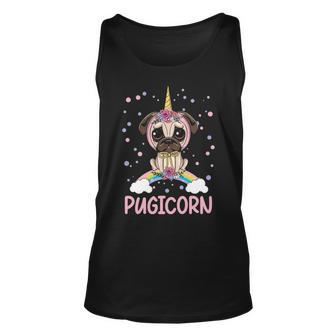 Girls Pugicorn Pug Unicorn Lover Tank Top | Mazezy DE