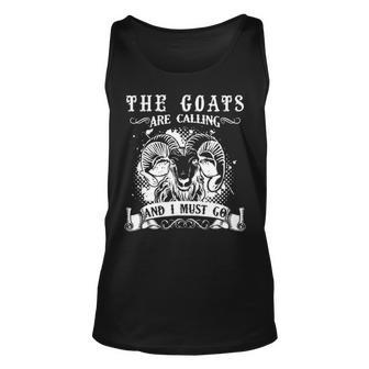 Goa The Goats Is Calling And I Must Go Tank Top | Mazezy