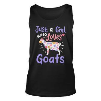 Goat Just A Girl Who Loves Goats For Goat Lovers Tank Top | Mazezy