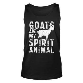 Goat Are My Spirit Animal Lover Tank Top | Mazezy